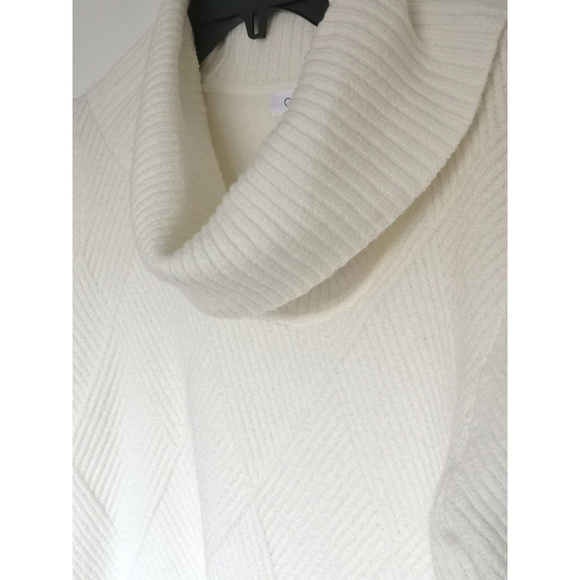 Women Calvin Klein Cotton Turtleneck Knit Sweater M - Picture 2 of 3